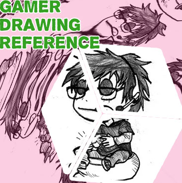 Gamer drawing