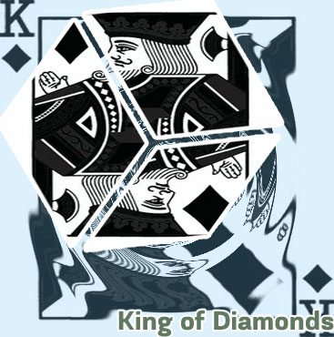 King of diamonds playing card