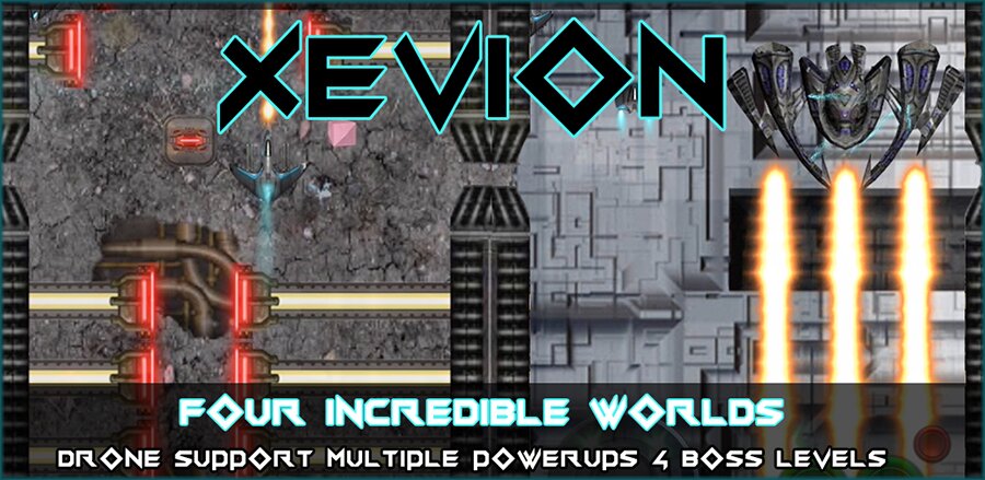 Xevion opening screen, Zevious, Zaxxon style